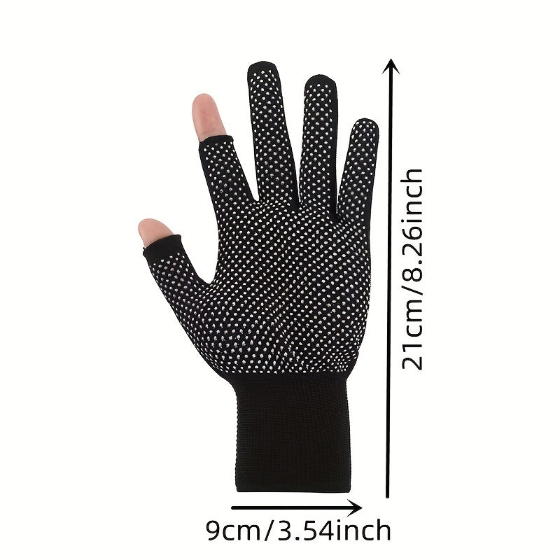 Pair of Anti Slip Lightweight Two Finger Gloves