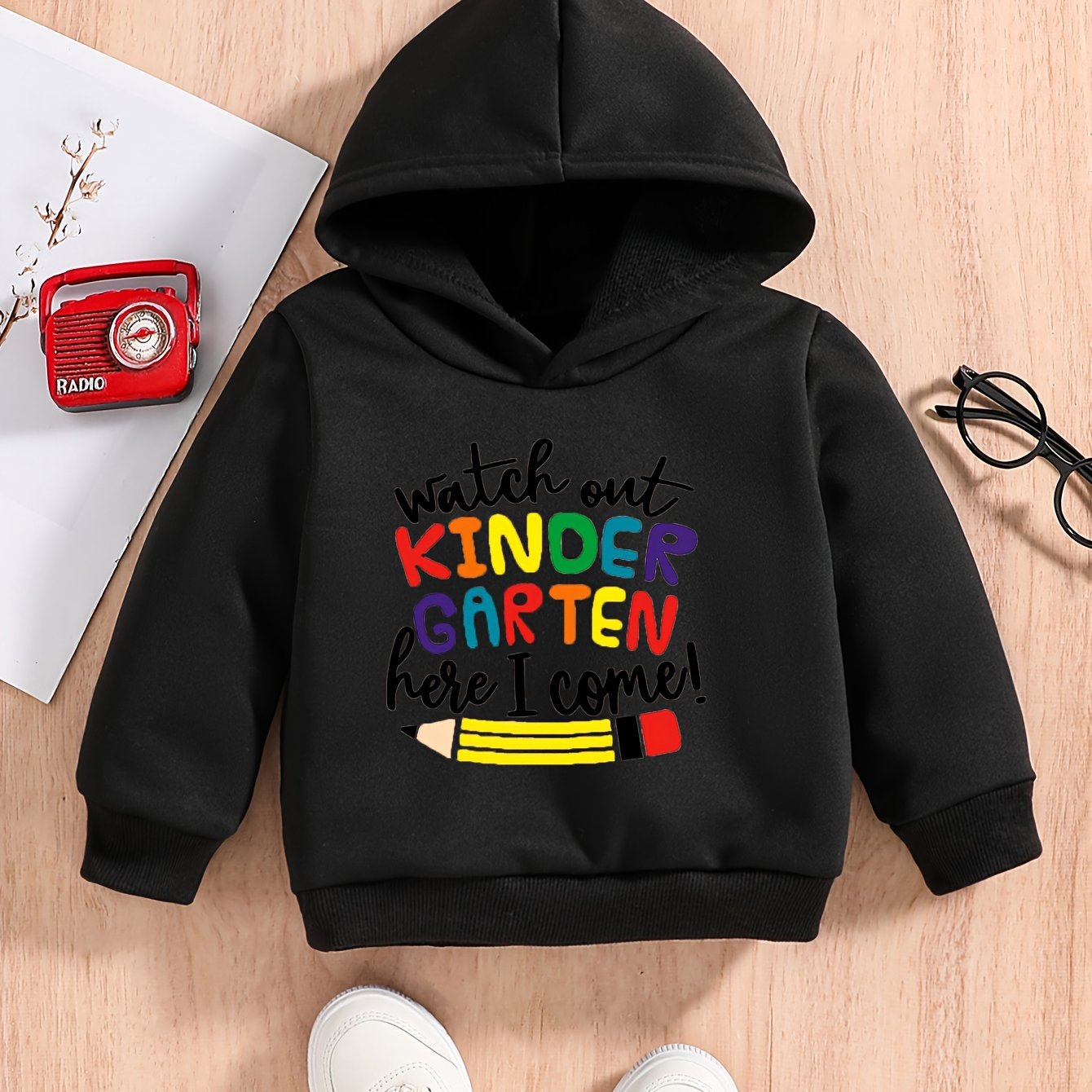 Baby Boys Sweatshirt Hoodie Kindergarten Print
