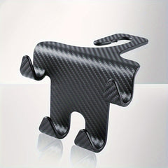 Car Hook Carbon Fiber Mobile Phone Hook Bracket