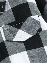 Kids Plaid Casual Jumpsuit Fall Winter Boys & Girls