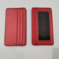 2pcs Slim PU Leather Card Holder Credit Card Holder