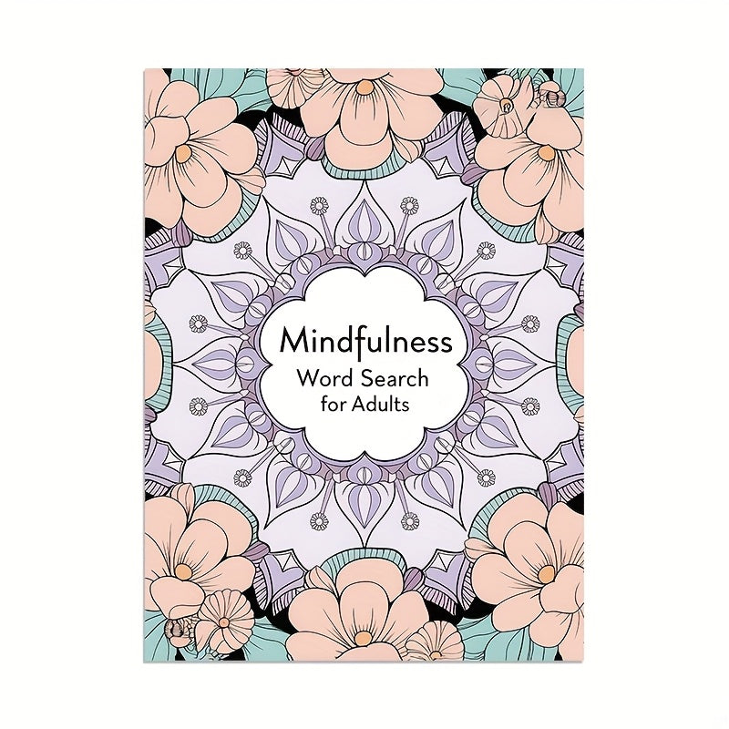Mindfulness Relax Puzzle Notebook for Adults - Purple
