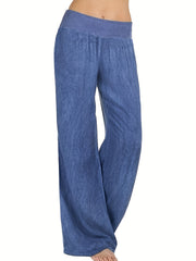  Sports Pants Women's Plus Plain High Rise Loose Fit Medium Stretch