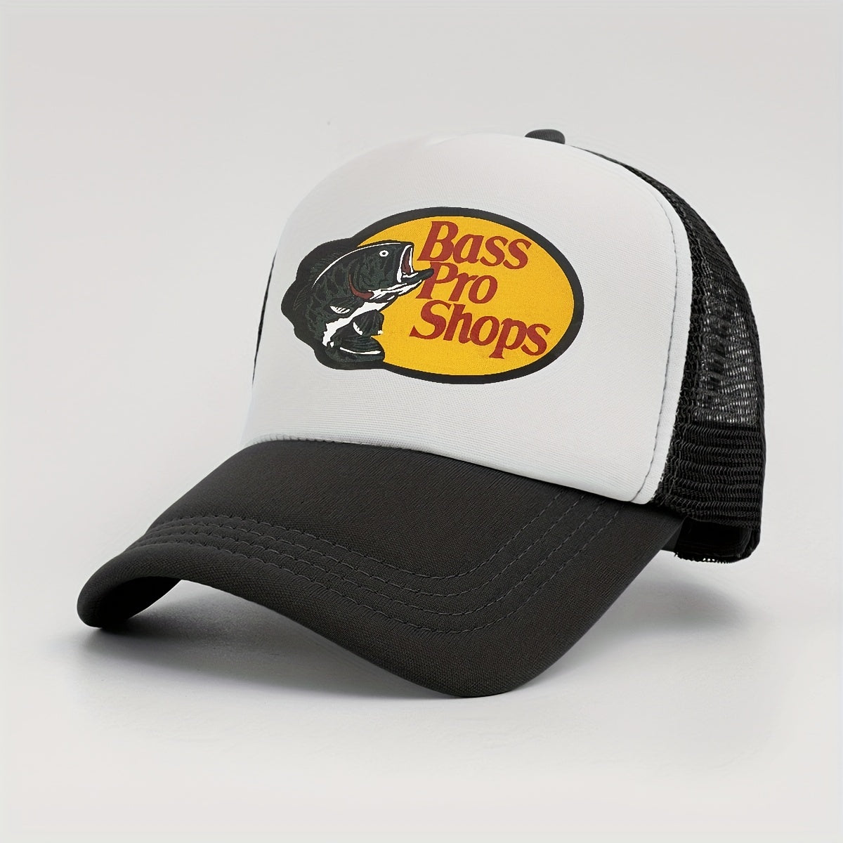 Unisex Mesh Trucker Hat Baseball Cap Fish Print Sunshade Dad Hats