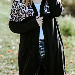 Leopard Print Long Cardigan