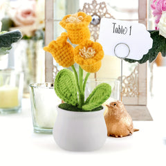 Simulation Flower Cream Puff Potted Plant Home Decoration