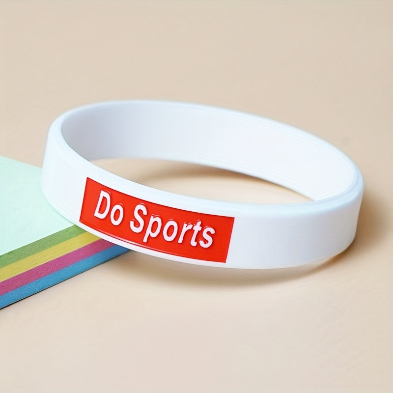 2pcs Silicone Sports Bracelet for Active Lifestyles - Comfortable Wristband