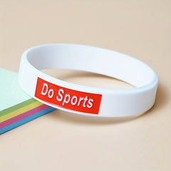 2pcs Silicone Sports Bracelet for Active Lifestyles - Comfortable Wristband