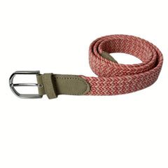 Elastic Braided Belt Pin Buckle Stretch Belt Canvas Waistband For Girls