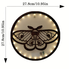 LED Butterfly Shape Wooden Lamp Home Decoration Wall Sticker Pendant