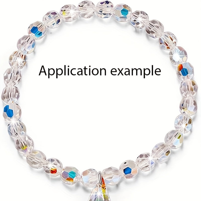 8mm Round Glass Beads AB Colour Faceted Crystal Spacer Beads Assortments