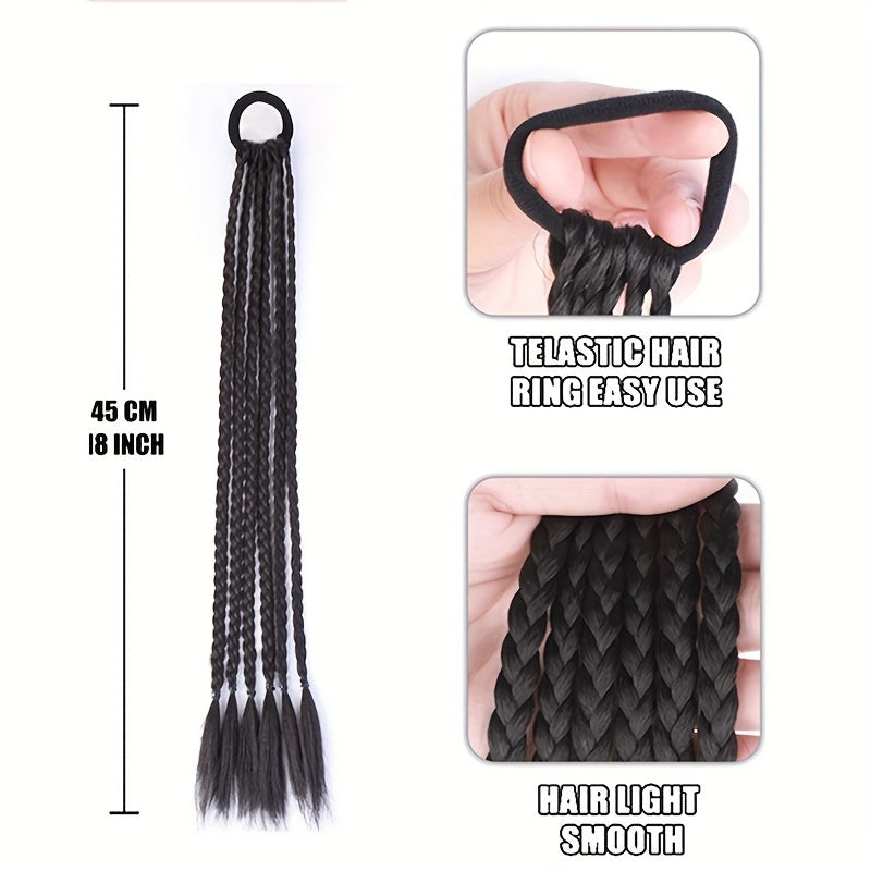 Chinese Style Elastic Hair Extensions Highlight Twist Braids
