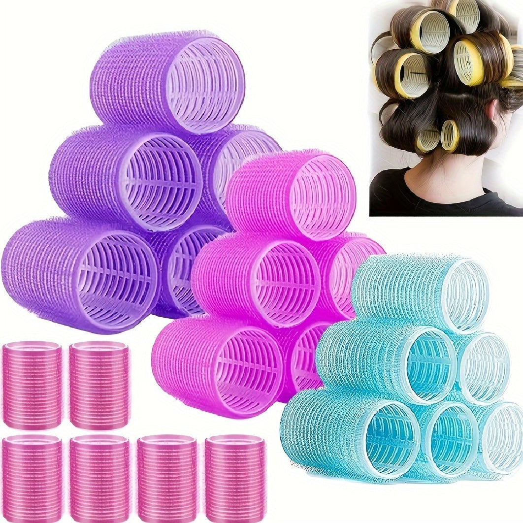 Heatless Hair Curlers Set Self Grip Rollers For Stylish Curls And Waves