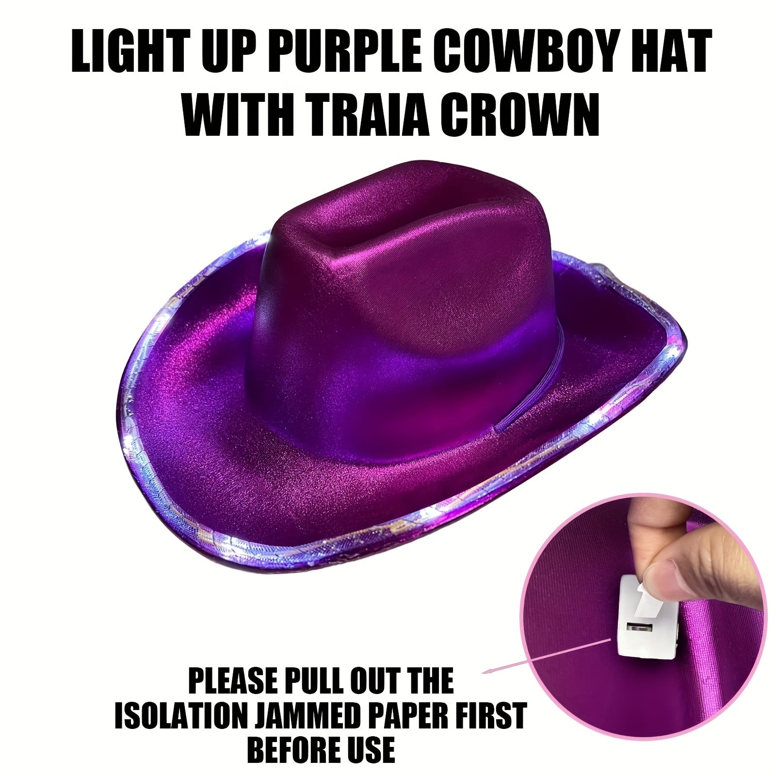 Y2K Laser Hat Bandana Set Iridescent Glitter Space Jazz Cowboy Hip Hop Bandana