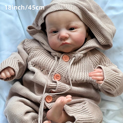 18in Reborn Dolls Realistic Newborn Silicone Baby Doll
