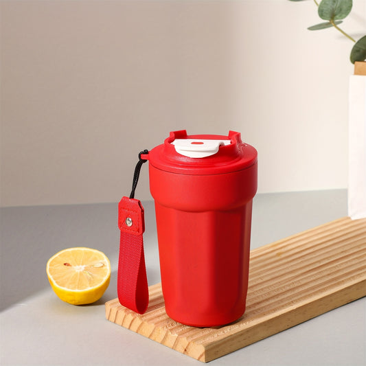 15oz Stainless Steel Sports Insulated Water Cup Portable with Rope