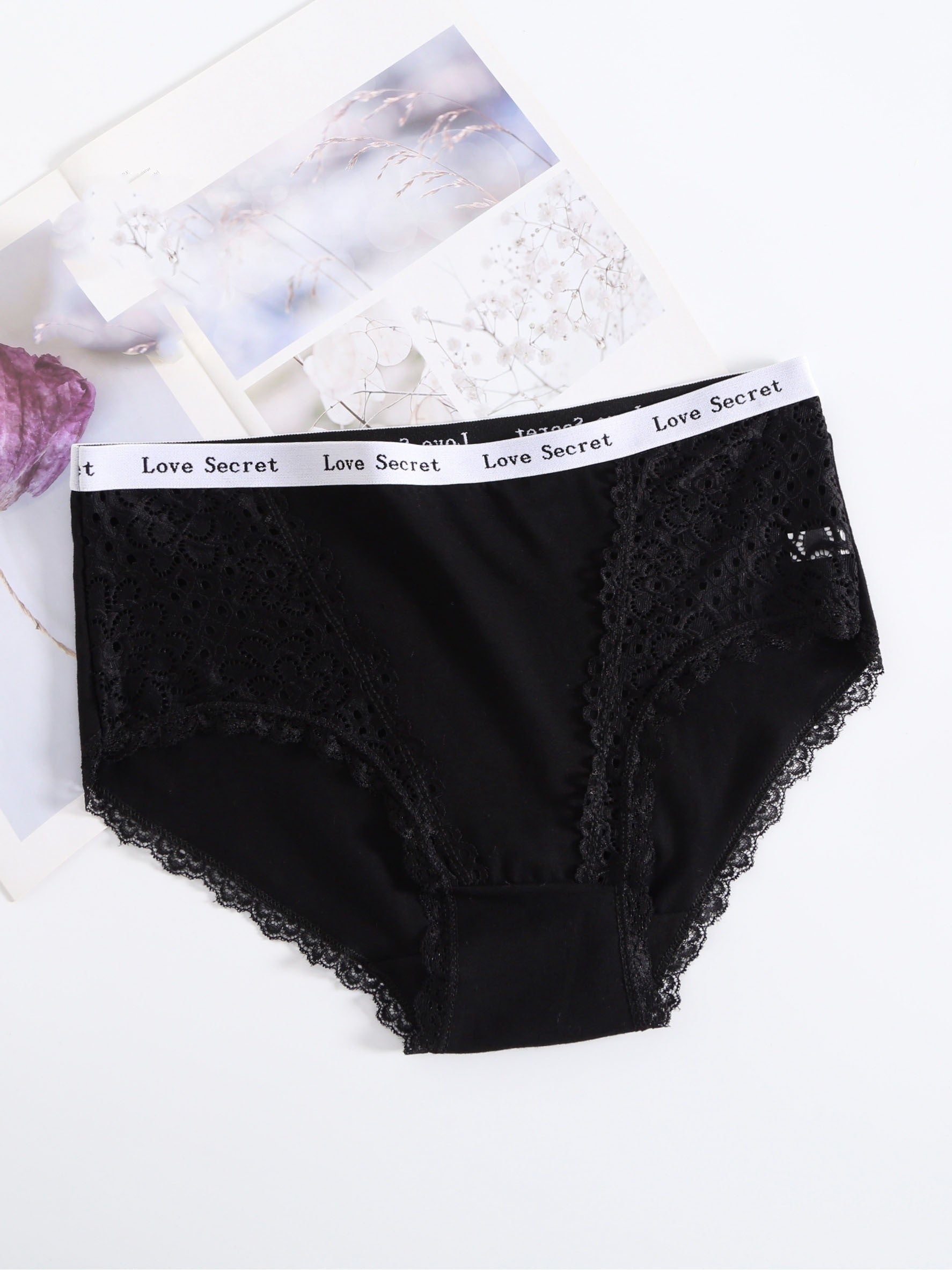 6-Pack Women's Plus Size Casual Underwear Set, Medium Stretch Full Briefs