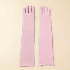 Skinny Long Satin Bridal Gloves Wedding Dress Accessories