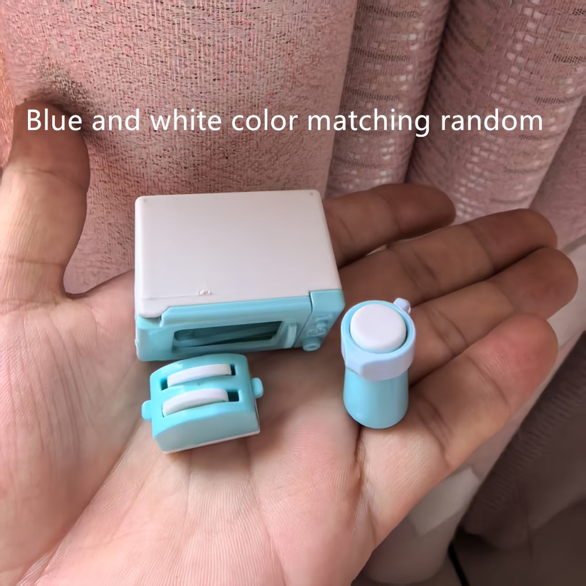 3pcs Dollhouse Microwave & Toaster Accessories for Dollhouses