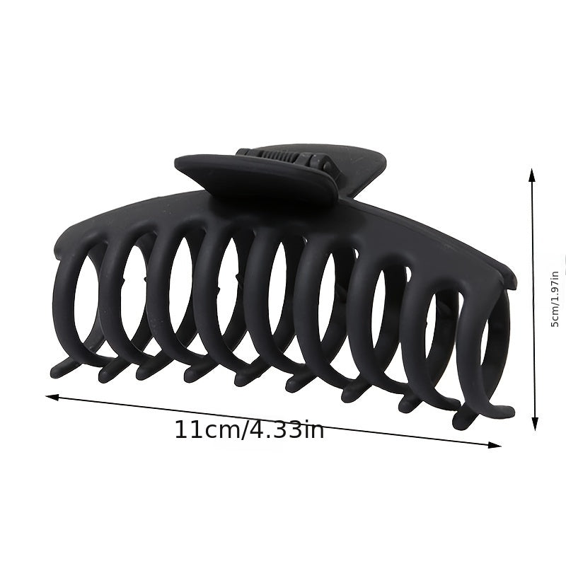 Matte Hair Claw Clip Non Slip Ponytail Jaw Barrette Strong Hold