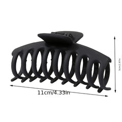 Matte Hair Claw Clip Non Slip Ponytail Jaw Barrette Strong Hold