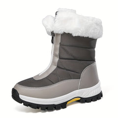 Women's Warm Snow Boots - Non-slip Medium Tube Winter Boots