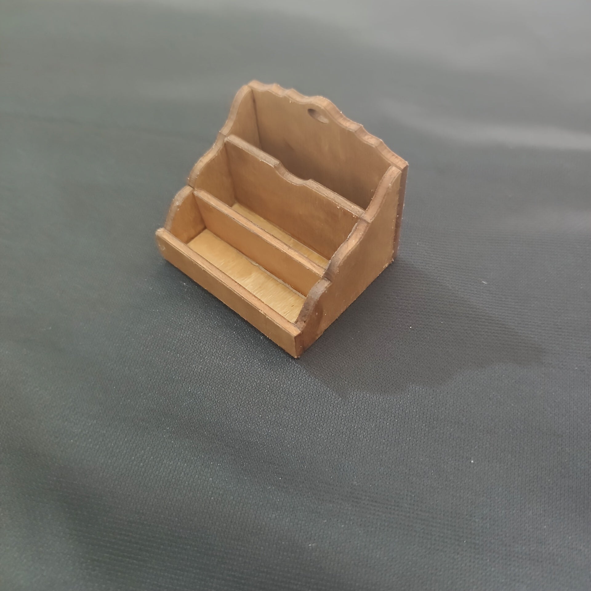 Wooden Bookshelf & Desk Set for Toy House Decor Study Scene Replica