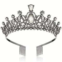 Crystal Rhinestone Bridal Wedding Prom Headband With Comb