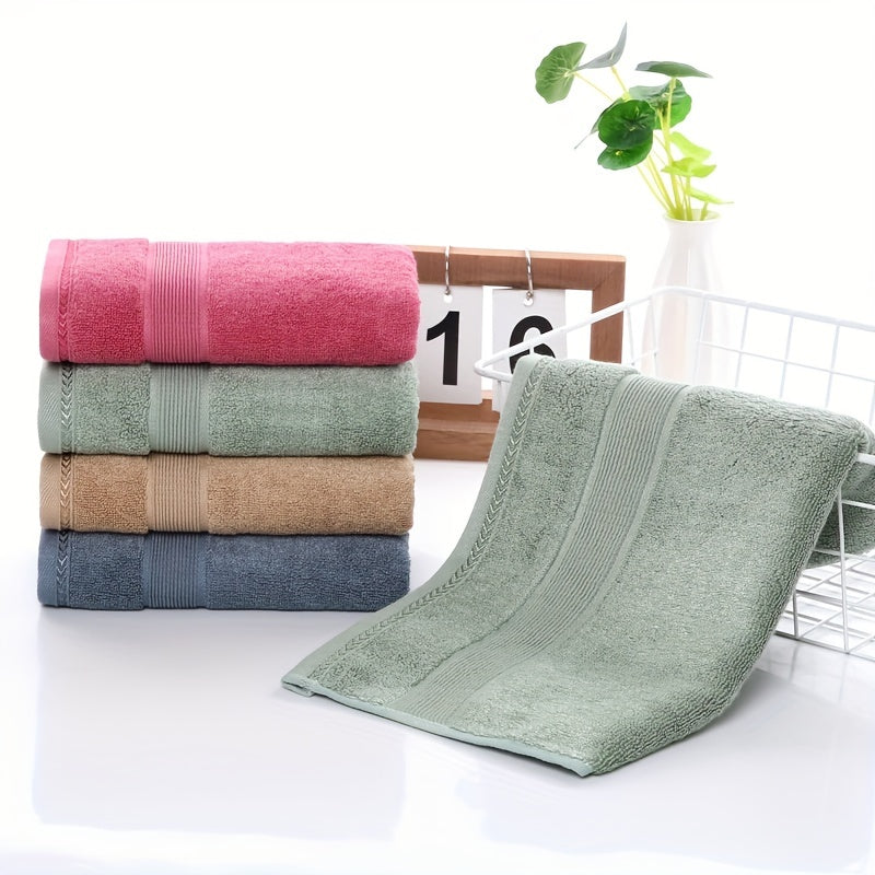 4pcs Soft Cotton Hand Towels Set Highly Absorbent Face Towels For Bathroom Gym