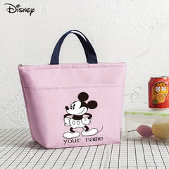 Customized Thermal Bag with Text Mini Cartoon Pattern for Work and Study