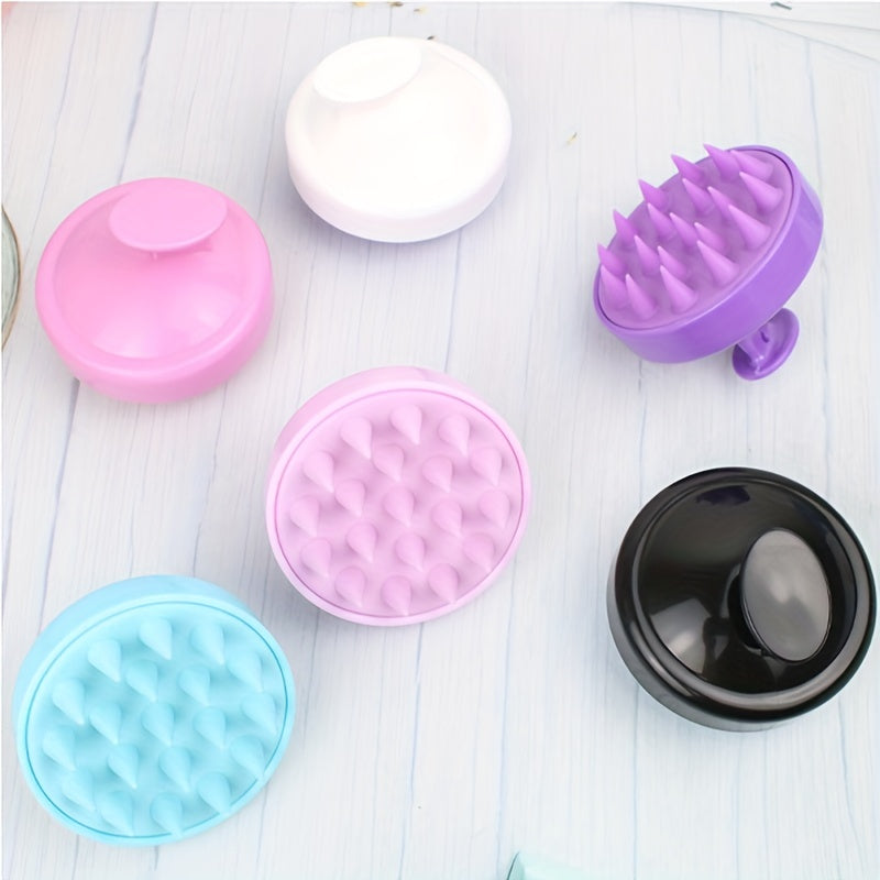 Silicone Shampoo Brush Hair Scalp Massager Brush Soft Tooth