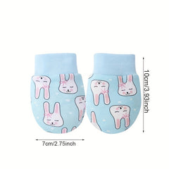 Cute Rabbit Mittens for Baby's Hands 0-6 Months