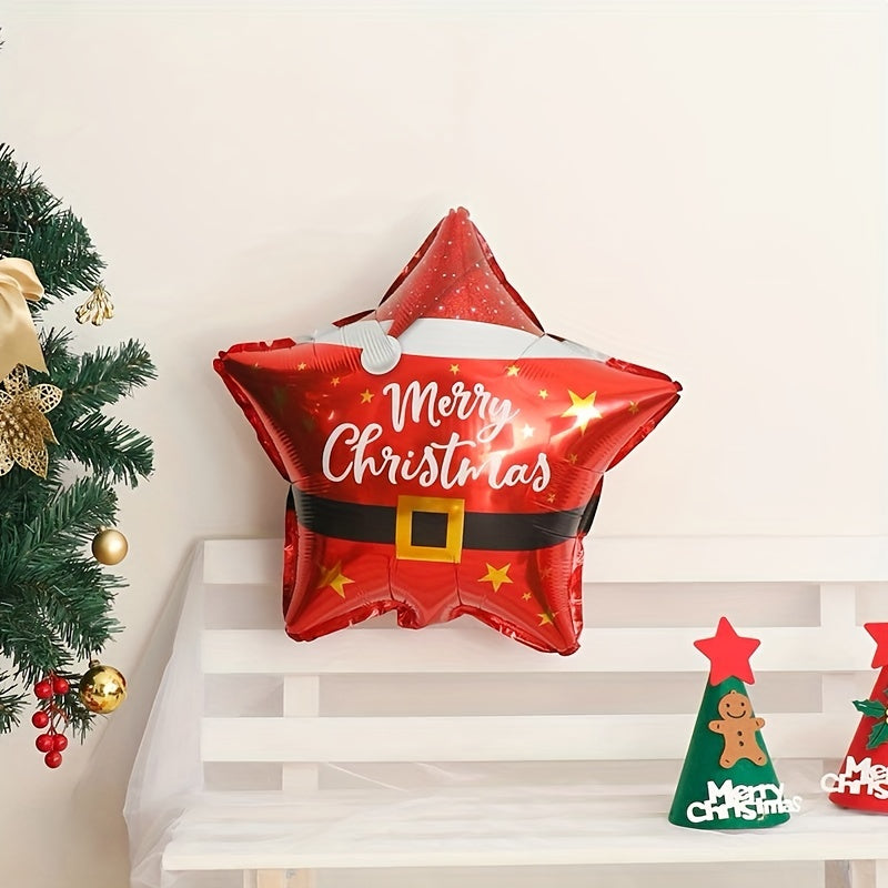 2pcs Christmas Star Balloons Gift Decoration Party Decor