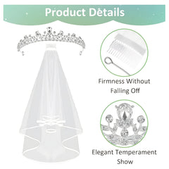 Bridal Veils Crown Wedding Veils & Headwear Set