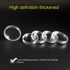 10pcs Plastic Round Box Coin Storage Container