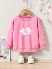 OERYUI Kids Milk Tea Graphic Sweatshirt Comfy Pullover