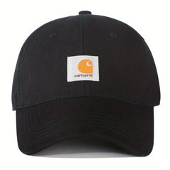 Label Patch Casual Baseball Cap Solid Adjustable Golf Sun Hat Unisex
