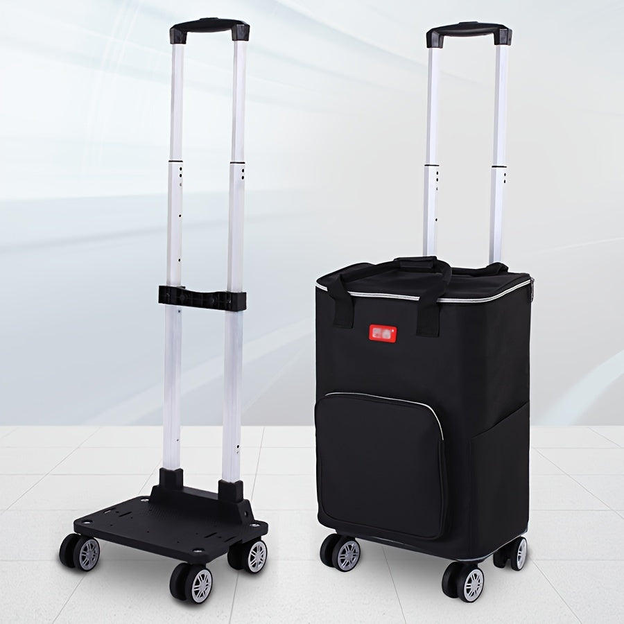 Insulated Picnic Bag with Tires - Large Capacity Oxford Fabric Cold Bag