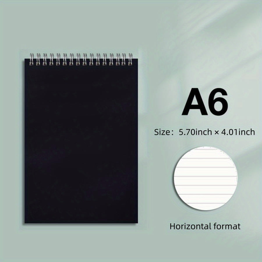 4pcs Spiral Notebook Lined/Unlined 80 Blank Pages Office Learning Supplies