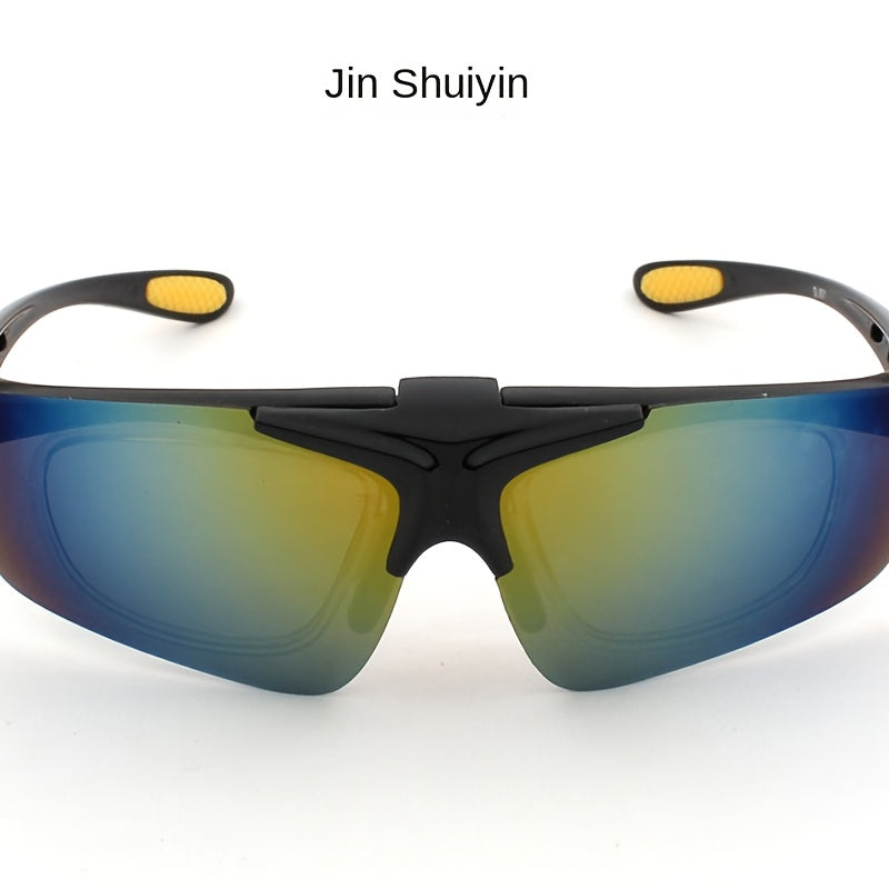 Men's Retro Cycling Glasses Outdoor Sports Flip Sunglasses