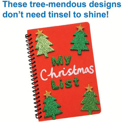 100pcs Christmas Tree Star DIY Foam Stickers Self adhesive Kids Party