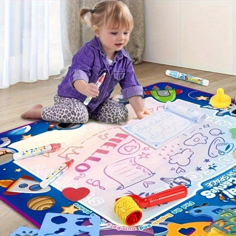 Water Canvas Art Pad for Kids 100x80cm Jungle Theme