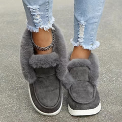Women's Snow Shoes Warm Faux Fur Trim Winter Boots