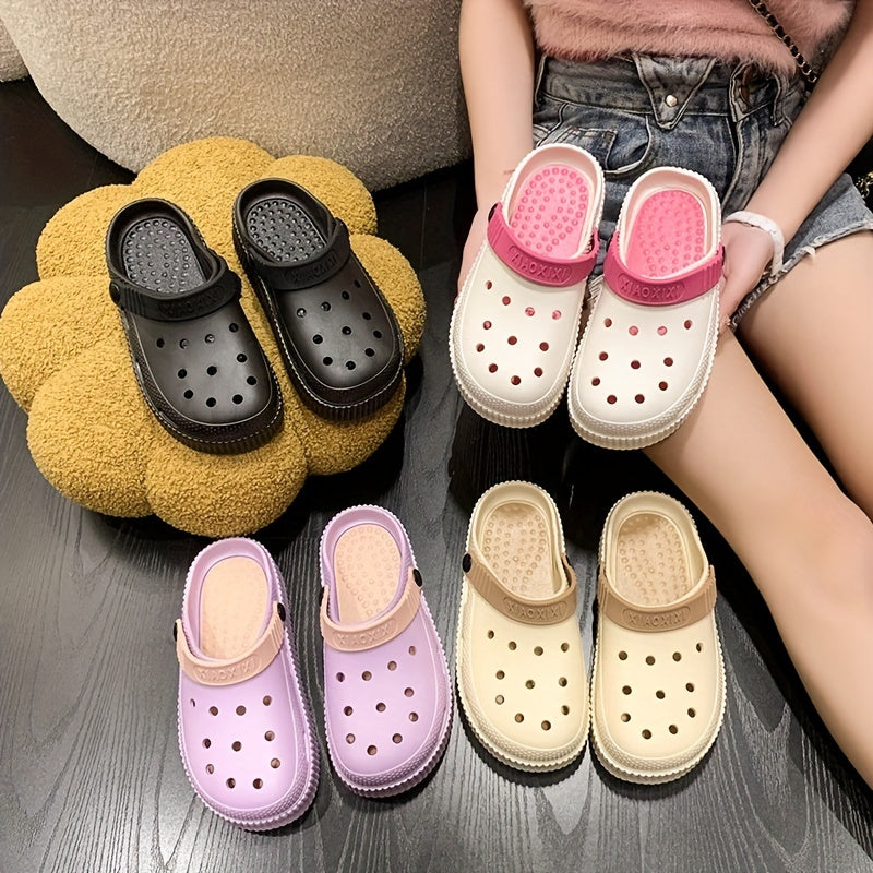 Women's Platform Garden Clogs Hollow Out Slide Shoes