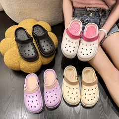 Women's Platform Garden Clogs Hollow Out Slide Shoes