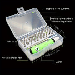 32-in-1 Precision Screwdriver Set for DIY Electronics & Furniture Repair