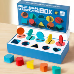 Wooden Sorting Stacking Toy Set Shape Matching Learning Kit