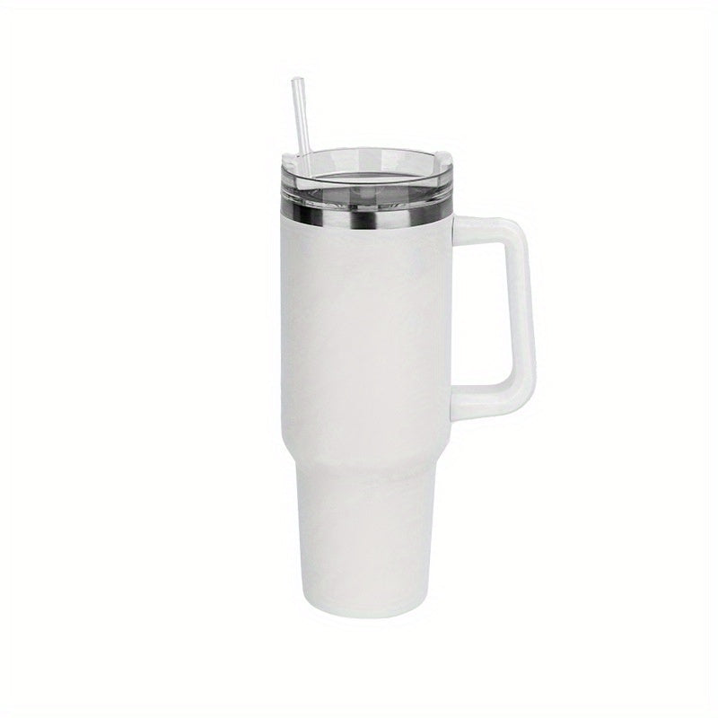 40oz Stainless Steel Tumbler with Lid Thermal Water Bottle Handle Portable