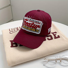 Y2K Letter Embroidered Baseball Cap Cotton Patch Sports Hat