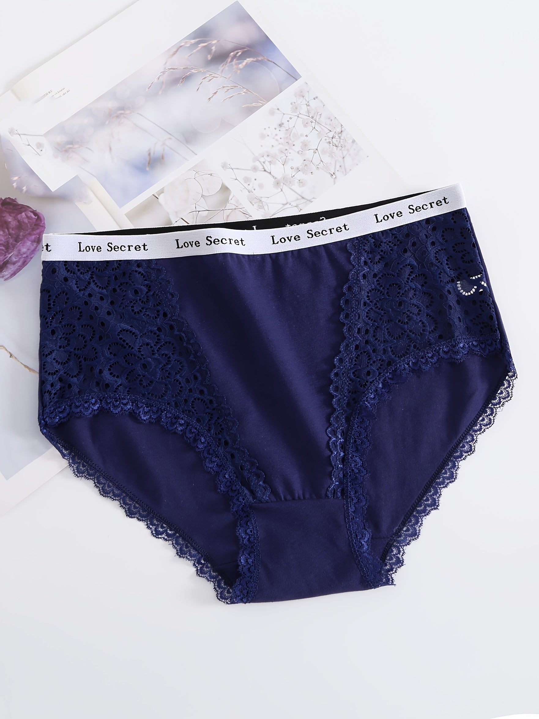 6-Pack Women's Plus Size Casual Underwear Set, Medium Stretch Full Briefs